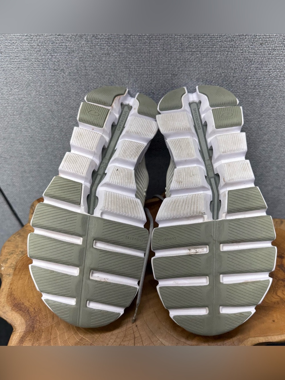 On Running Women's  Cloudnova Running Shoes in Light Gray and Cream - Picture 7 of 7